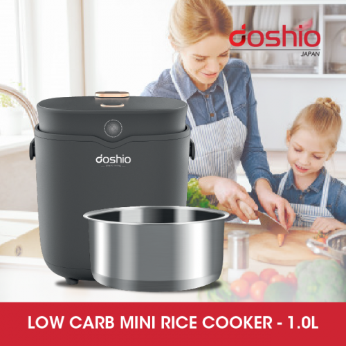 Doshio Low Carb Mini Rice Cooker 1.0L Doshio